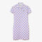 women s lacoste live checkerboard pattern cotton piqu  polo dress