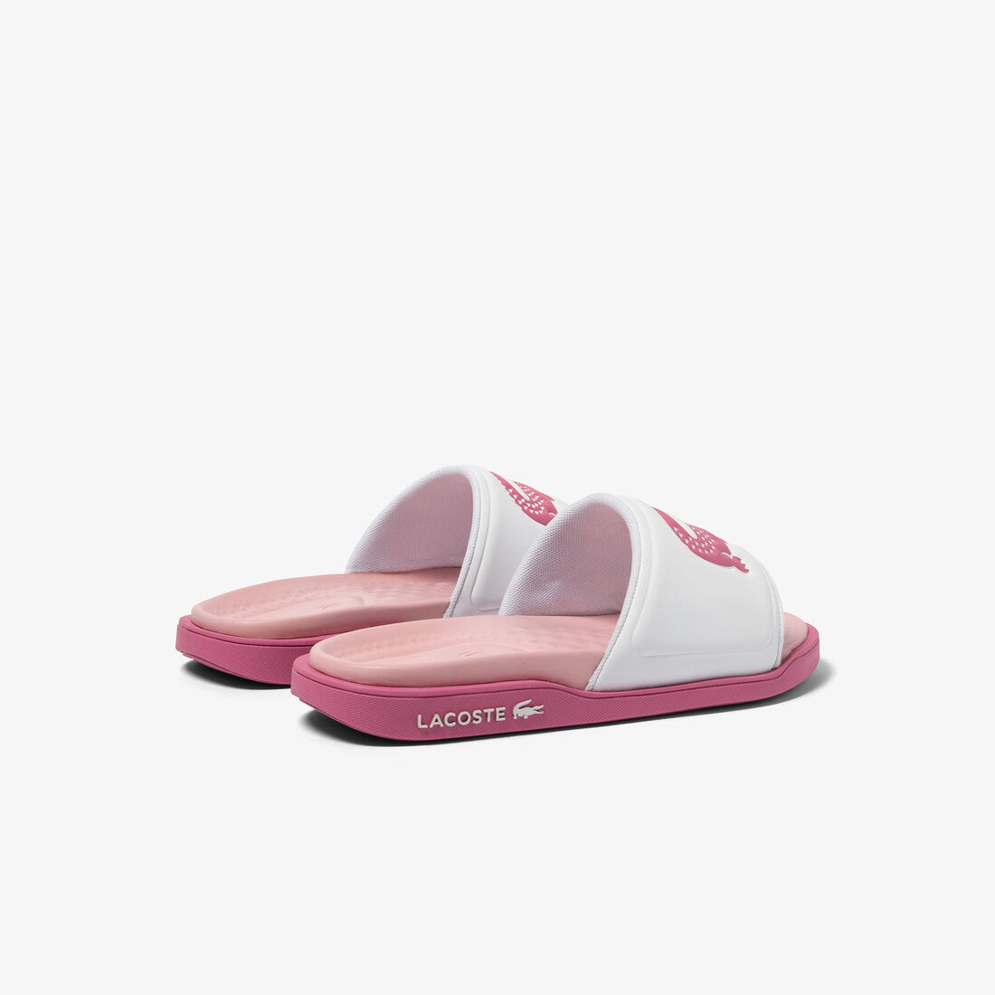 Women's Lacoste Croco Dualiste Synthetic Slides Women's Lacoste Croco Dualiste Synthetic Slides