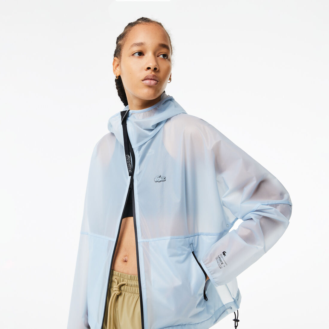 Women’s Lacoste Transparent Windbreaker Women’s Lacoste Transparent Windbreaker