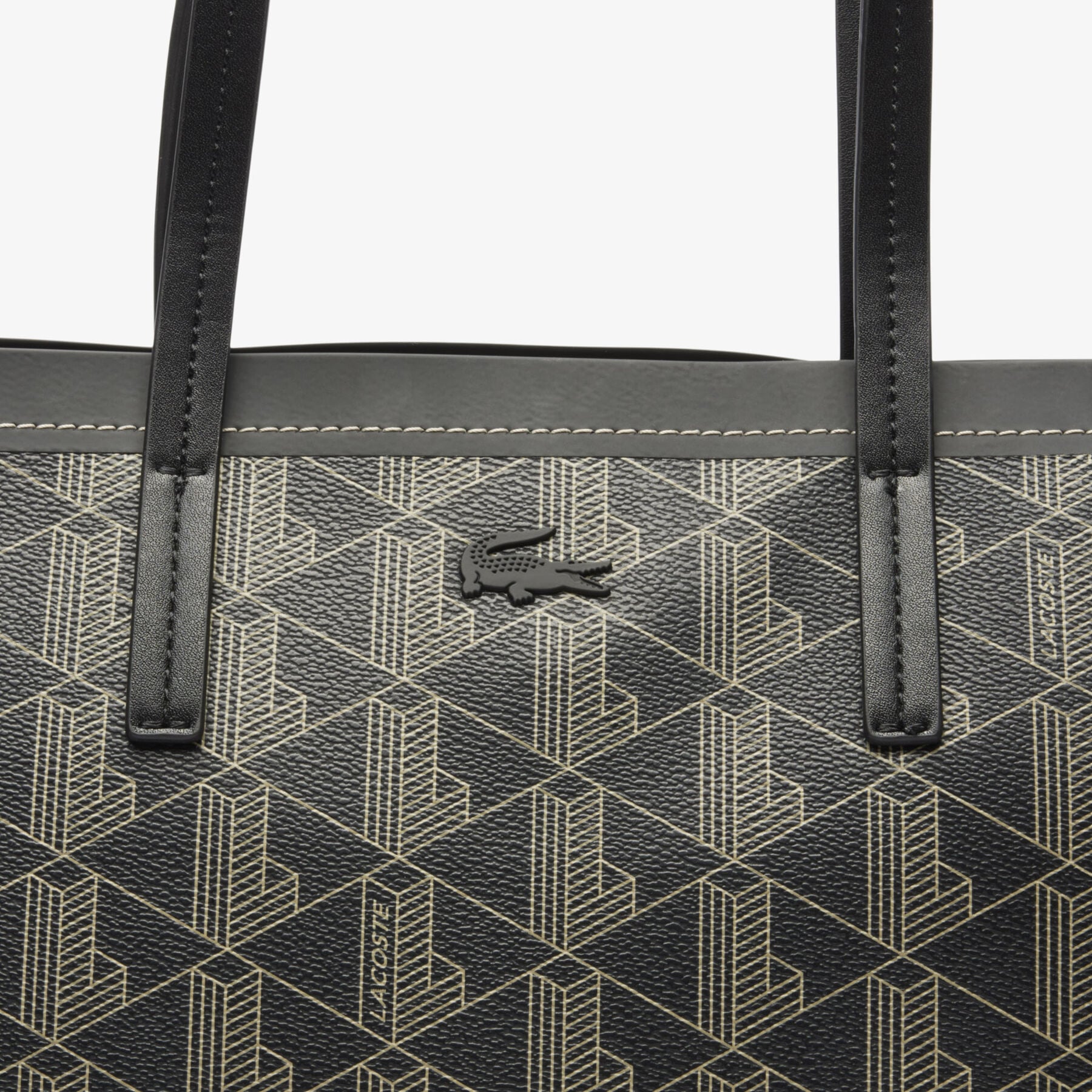 Zely Grained Tote with Pouch lacoste zely grained tote with pouch