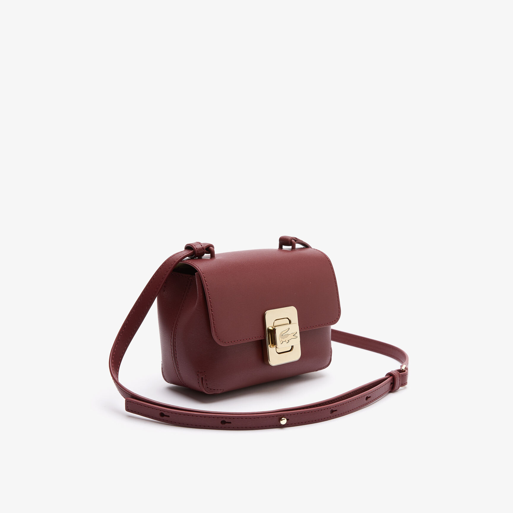 Women's Amelia Leather Shoulder Bag with Engraved Lock