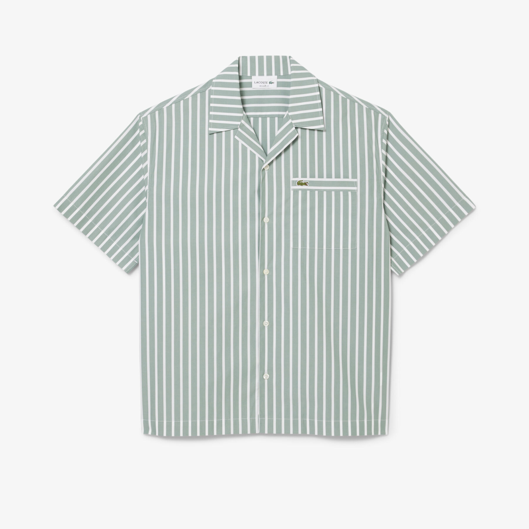 Relaxed Fit Striped Short Sleeved Shirt