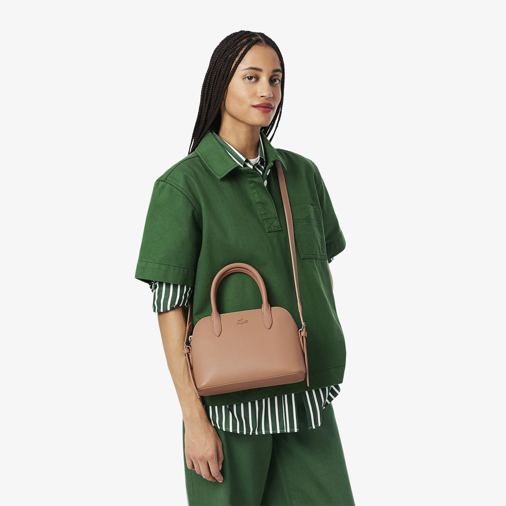 Small Pique Leather Chantaco Bugatti Bag