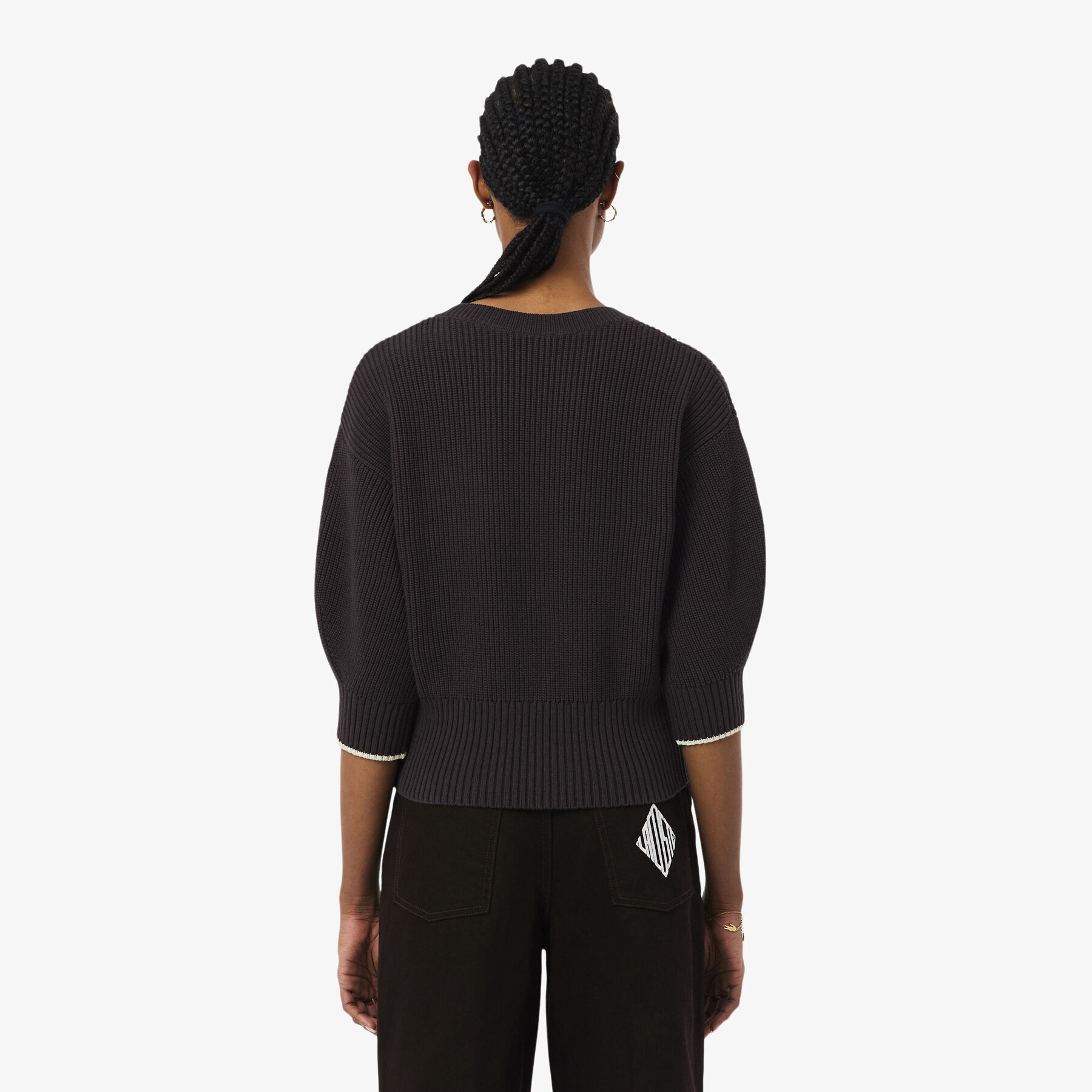 lacoste cotton crew neck sweater