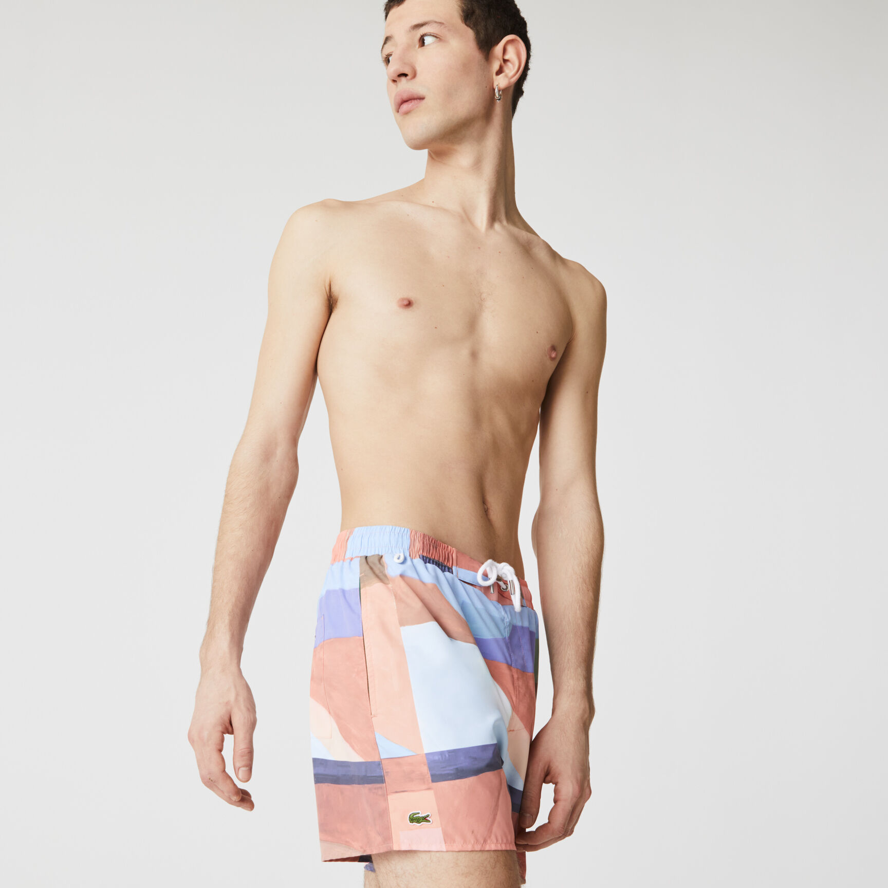 شورت سباحة للرجال خصر برباط وأنماط مطبوعة شورت سباحة للرجال خصر برباط وأنماط مطبوعة