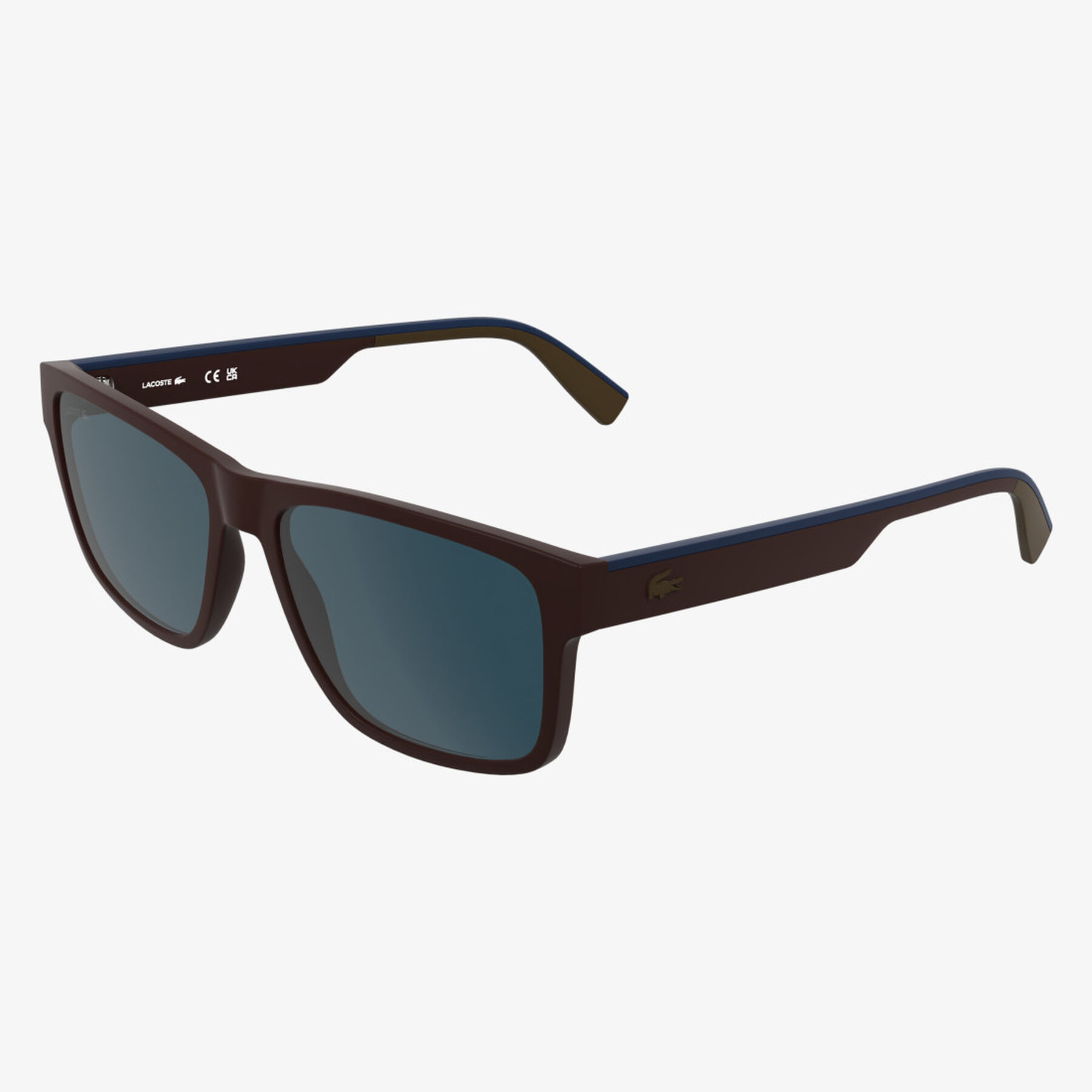 lacoste stripes   piping rectangle glasses