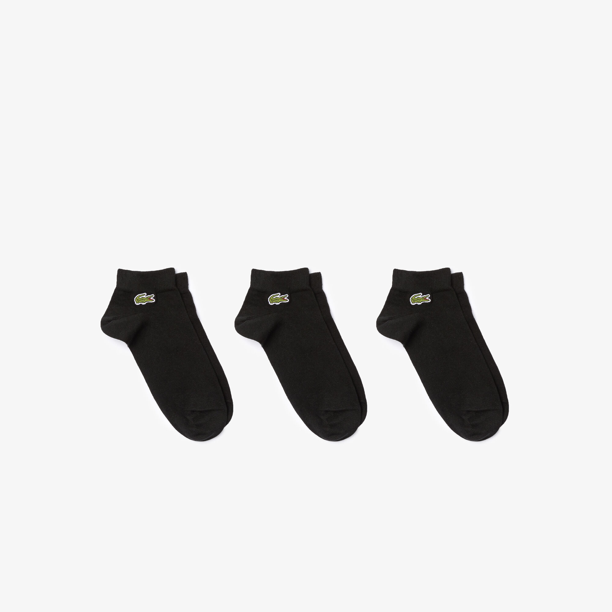 جوارب قطنية قصة منخفضة حزمة ثلاثية مجموعة Lacoste SPORT للرجال جوارب قطنية قصة منخفضة حزمة ثلاثية مجموعة Lacoste SPORT للرجال
