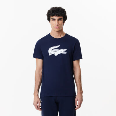 Men's Lacoste Sport 3d Print Crocodile Breathable Jersey T-shirt