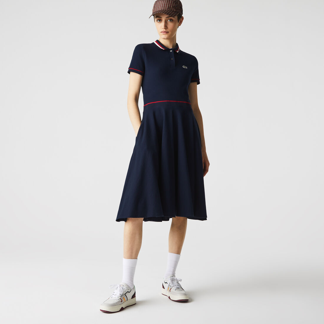 Women's Made in France Organic Cotton Petit Piqué Polo Dress Women's Made in France Organic Cotton Petit Piqué Polo Dress