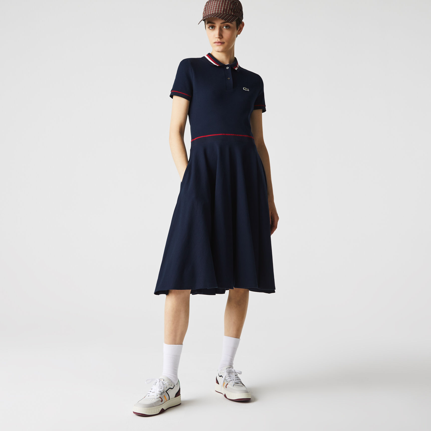 Women's Made in France Organic Cotton Petit Piqué Polo Dress Women's Made in France Organic Cotton Petit Piqué Polo Dress