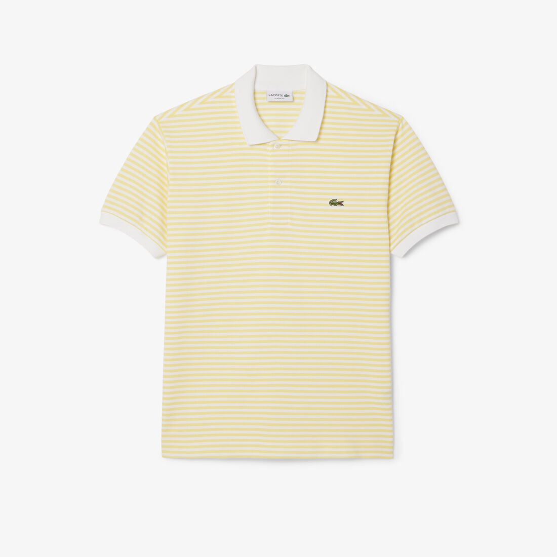 Classic Fit L.12.12 Striped Petit Pique Polo Shirt Classic Fit L.12.12 Striped Petit Pique Polo Shirt