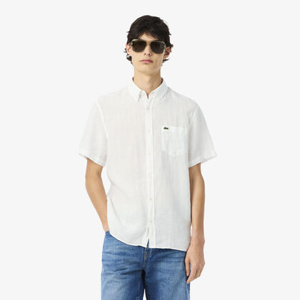 Short Sleeved Linen Shirt