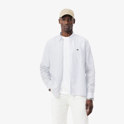 Regular Fit Striped Linen Shirt