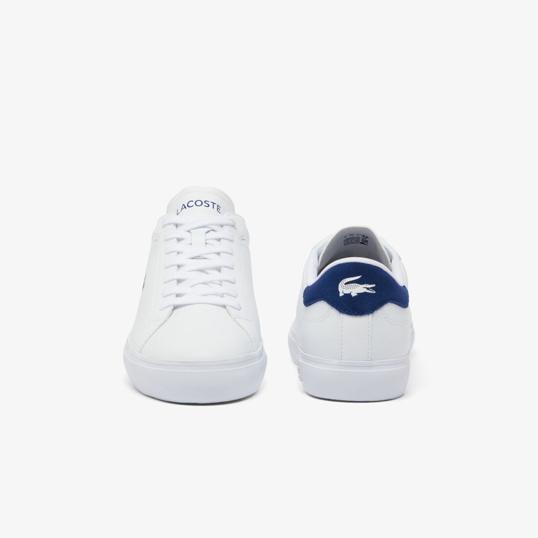 Men's Powercourt Logo Tongue Leather Trainers Men's Powercourt Logo Tongue Leather Trainers