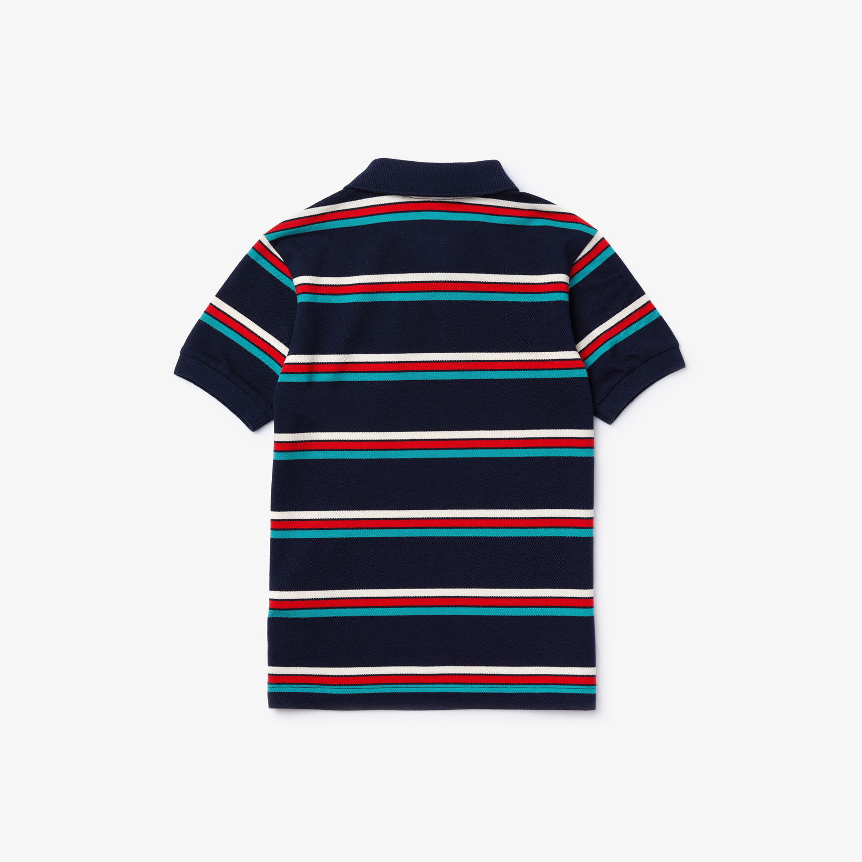 Boys' Lacoste Badge Striped Cotton Piqué Polo Shirt Boys' Lacoste Badge Striped Cotton Piqué Polo Shirt