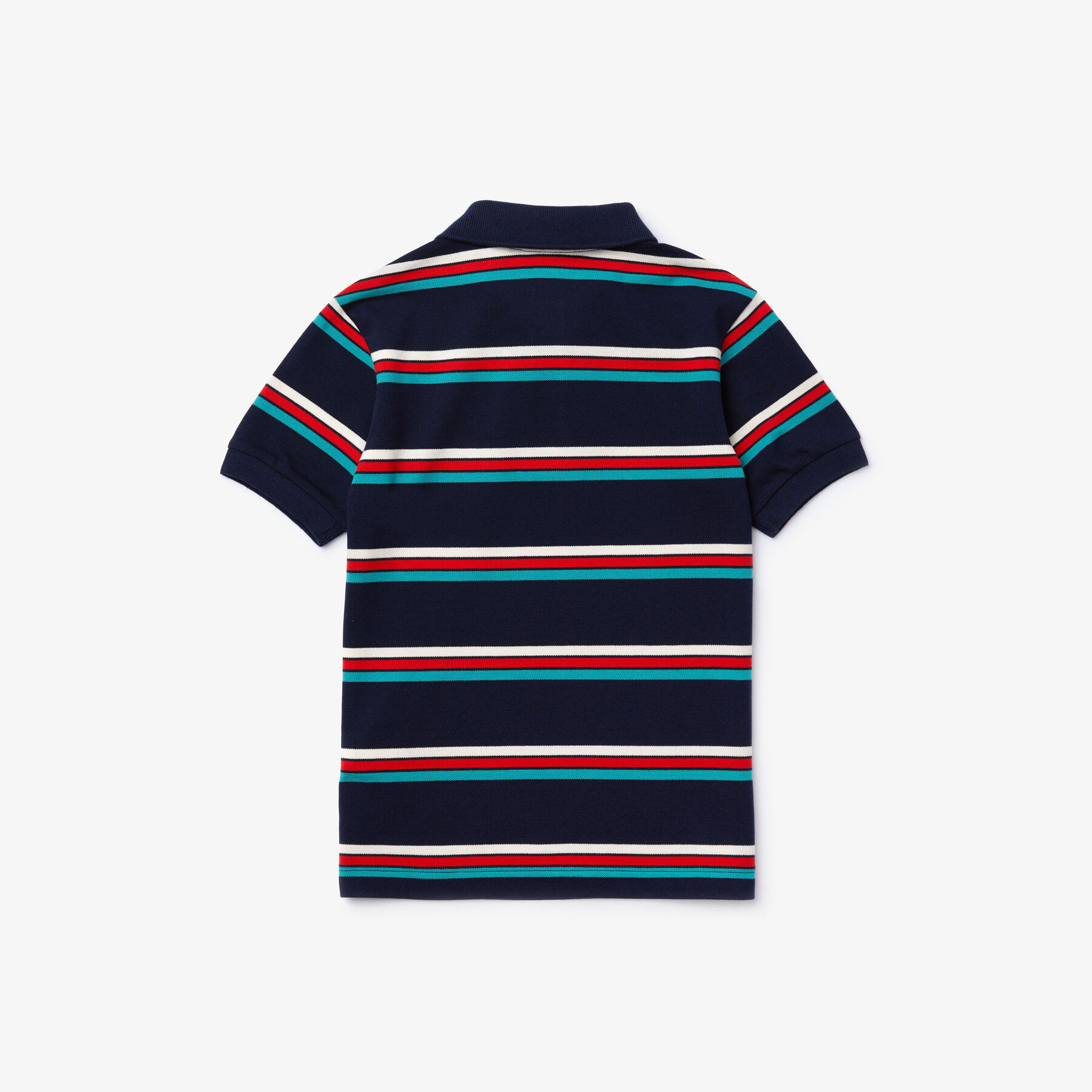 Boys' Lacoste Badge Striped Cotton Piqué Polo Shirt boys lacoste badge striped cotton piqu polo shirt