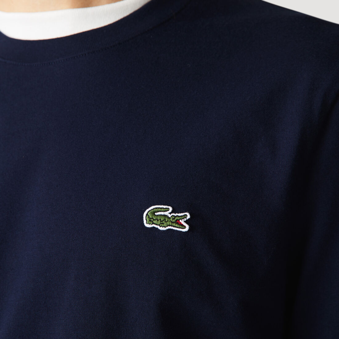 Men's Crew Neck Print Striped Cotton T-shirt Men's Crew Neck Print Striped Cotton T-shirt