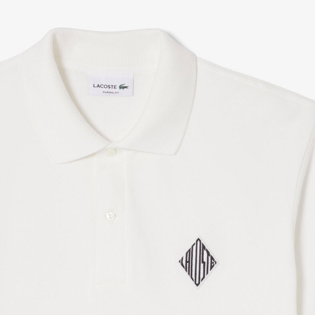 Classic Fit Badge Accent Pique Polo Shirt Classic Fit Badge Accent Pique Polo Shirt