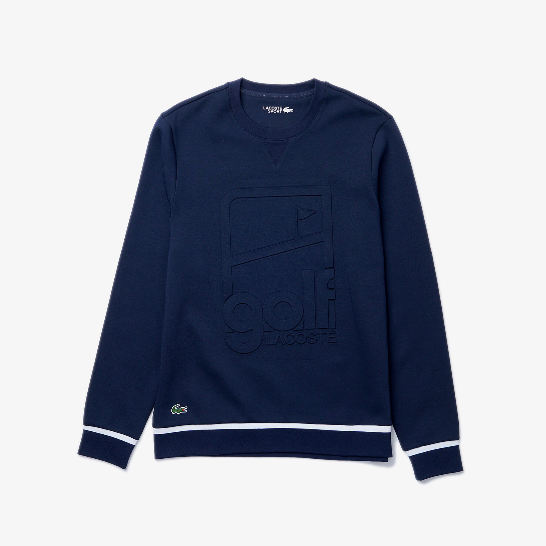 سويت شيرت للجولف مع طباعة رسومية وفتحة رقبة مستديرة مجموعة Lacoste SPORT للرجال لاكوست سويت شيرت للجولف مع طباعة رسومية وفتحة رقبة مستديرة مجموعة lacoste sport للرجال