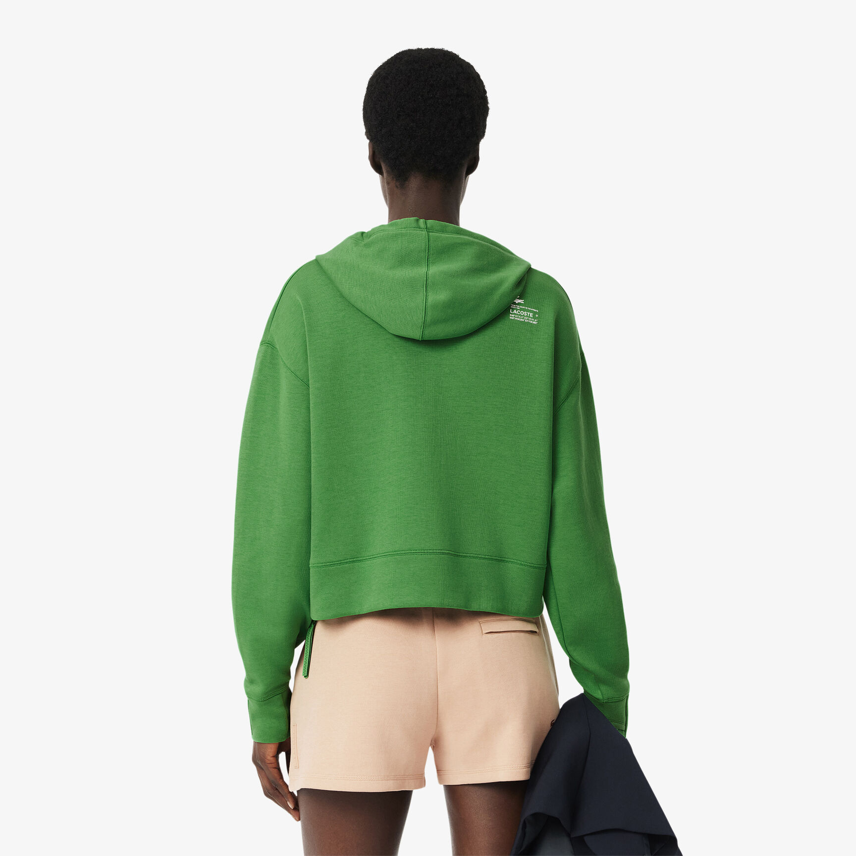 Short Cut Cotton Hoodie