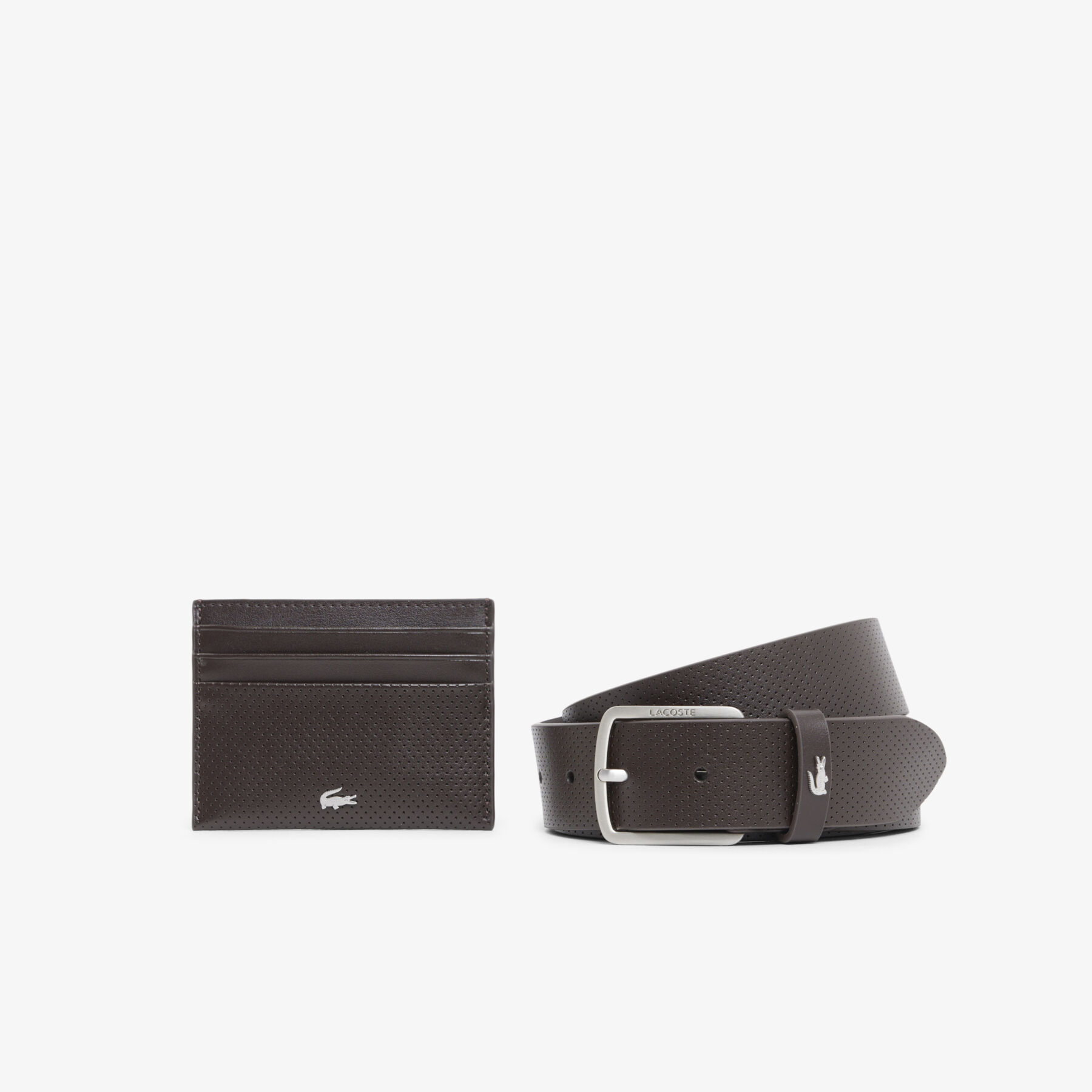 Leather Belt/Card Holder Gift Set