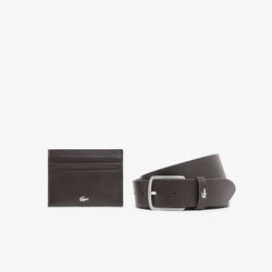 Leather Belt/card Holder Gift Set