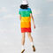 lacoste women s polaroid collaboration striped cotton piqu  polo dress