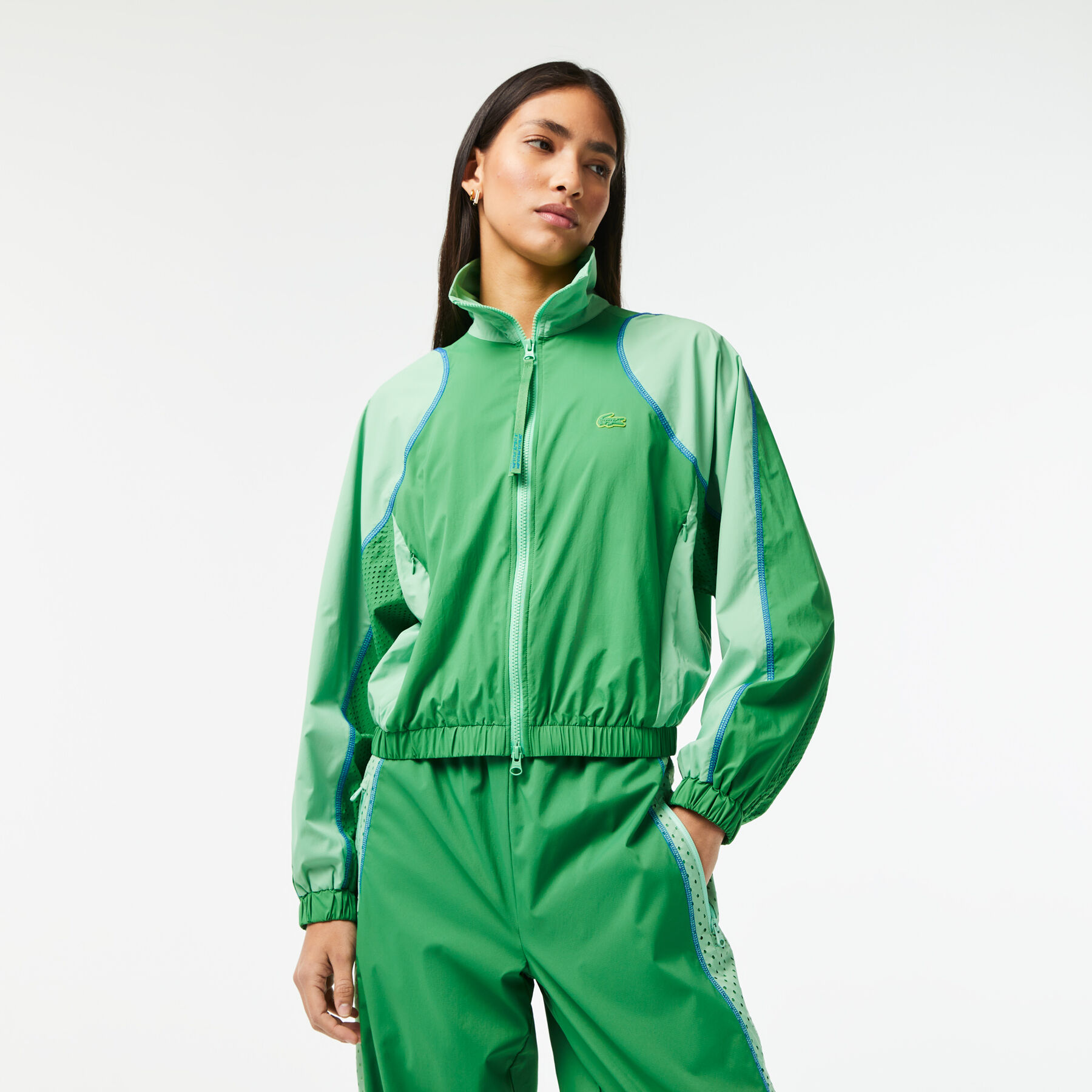 Women&rsquo;s Lacoste Oversized Two Tone Taffeta Jacket