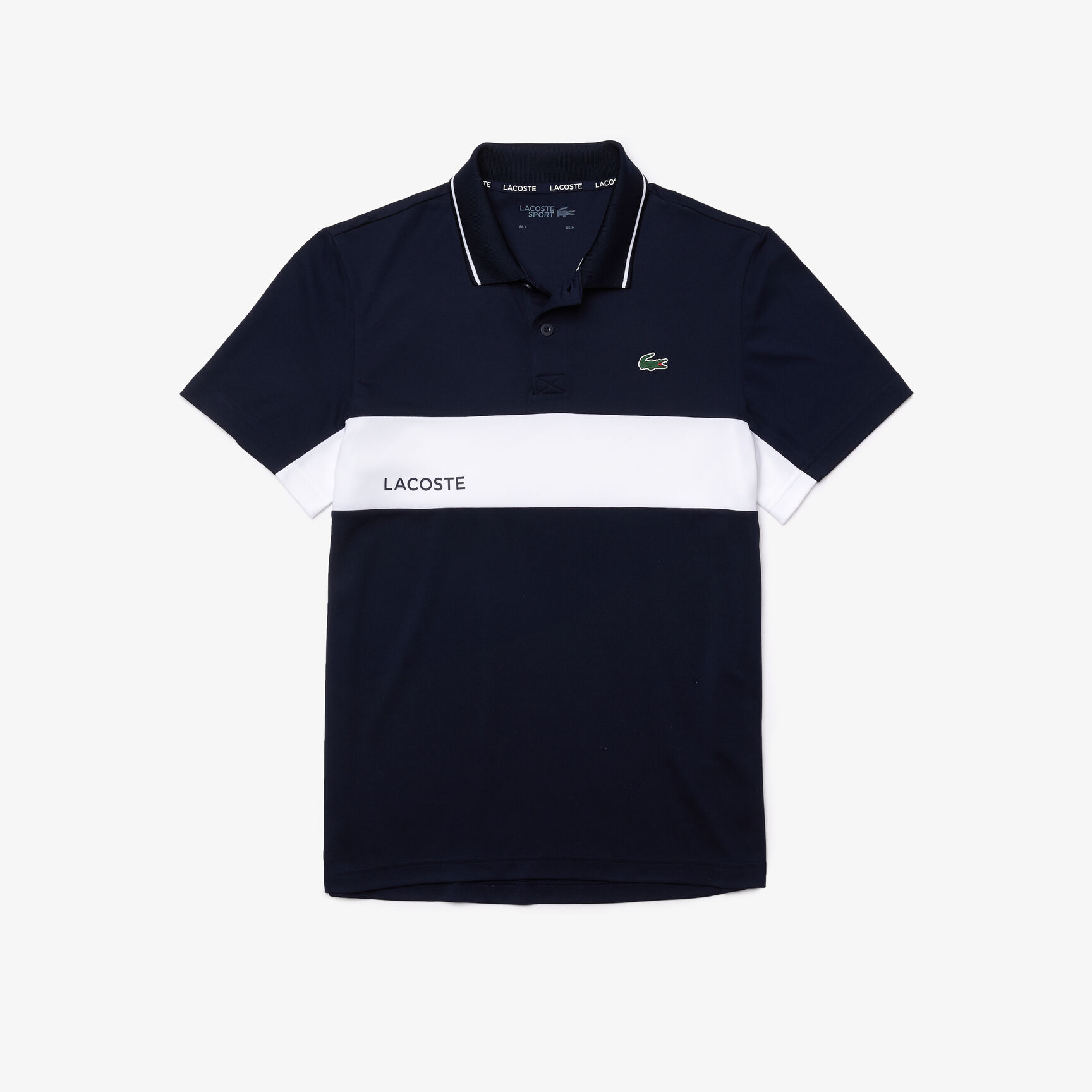 Men&rsquo;s Lacoste SPORT Colourblock Breathable Resistant Polo Shirt