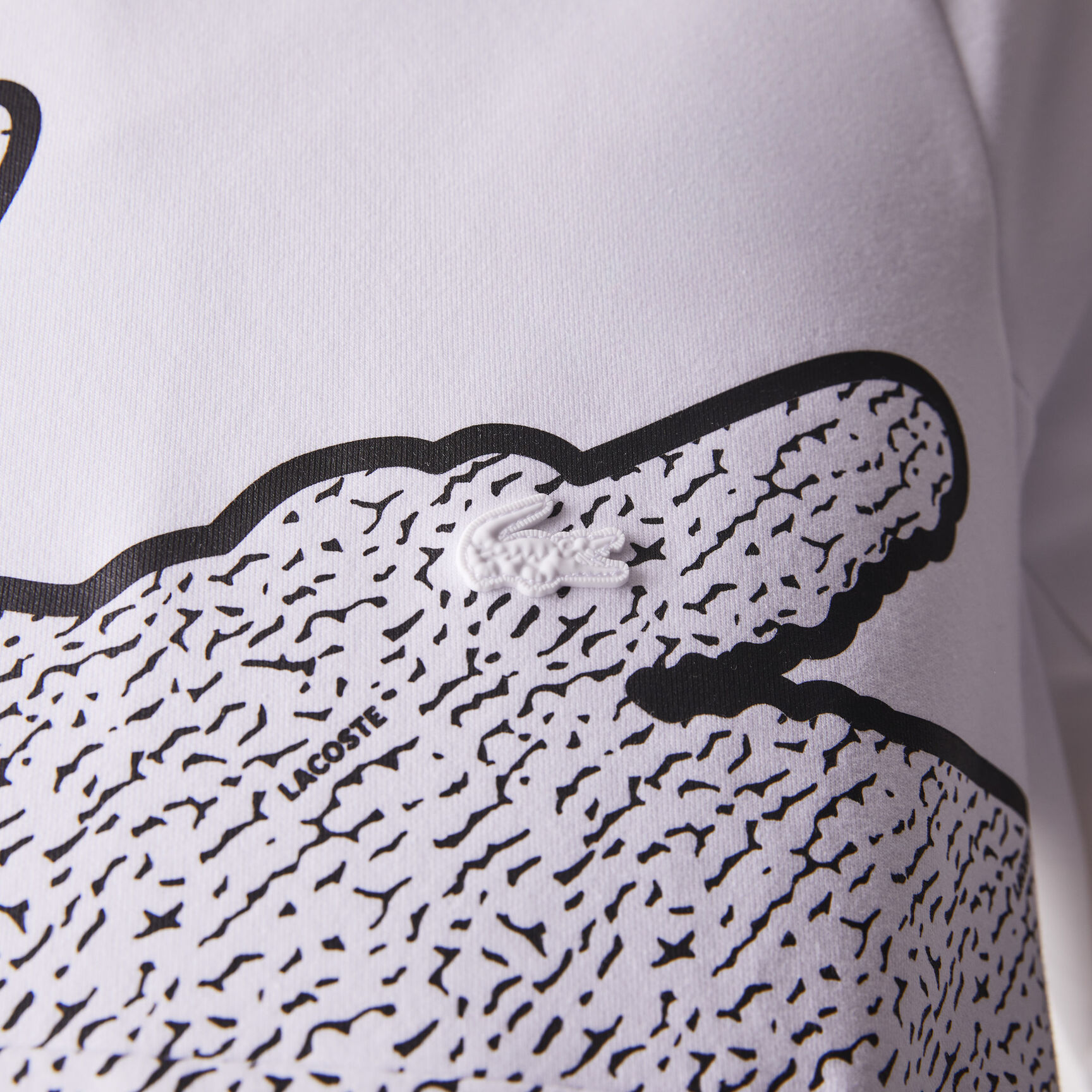 Men&rsquo;s Crew Neck Oversized Crocodile Cotton Blend Sweatshirt