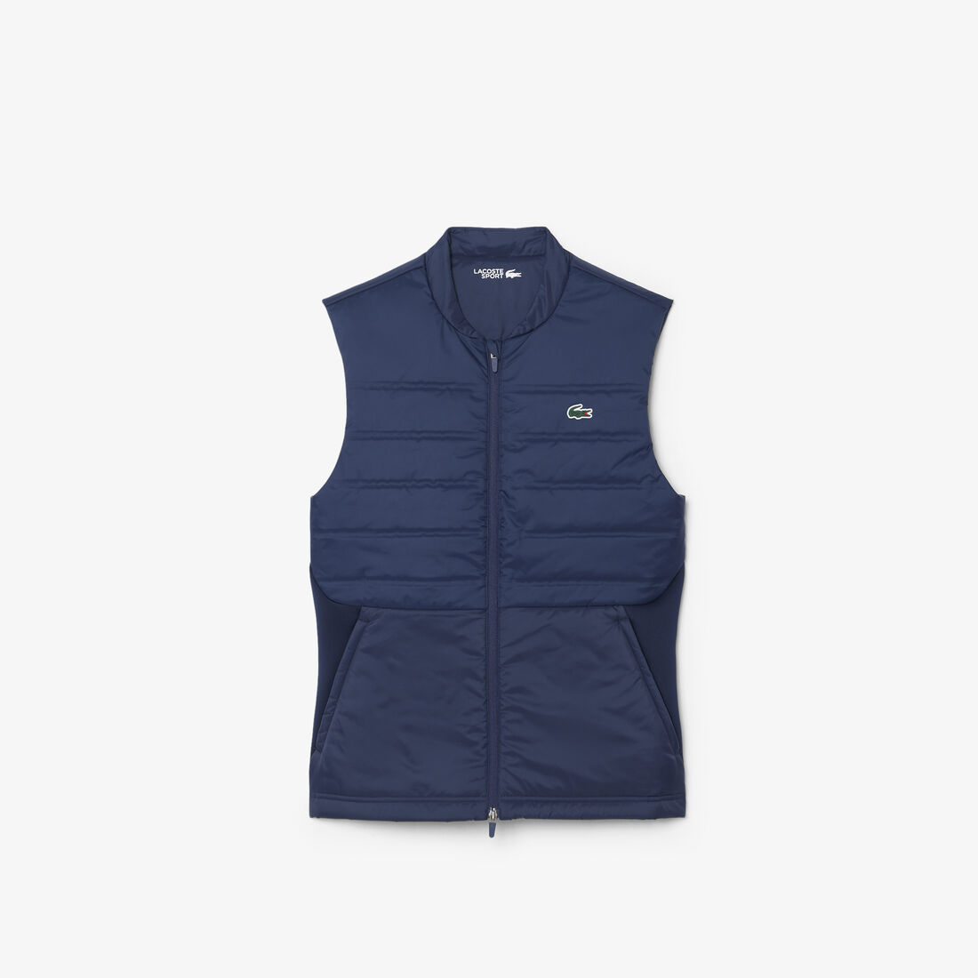 lacoste sport quilted vest