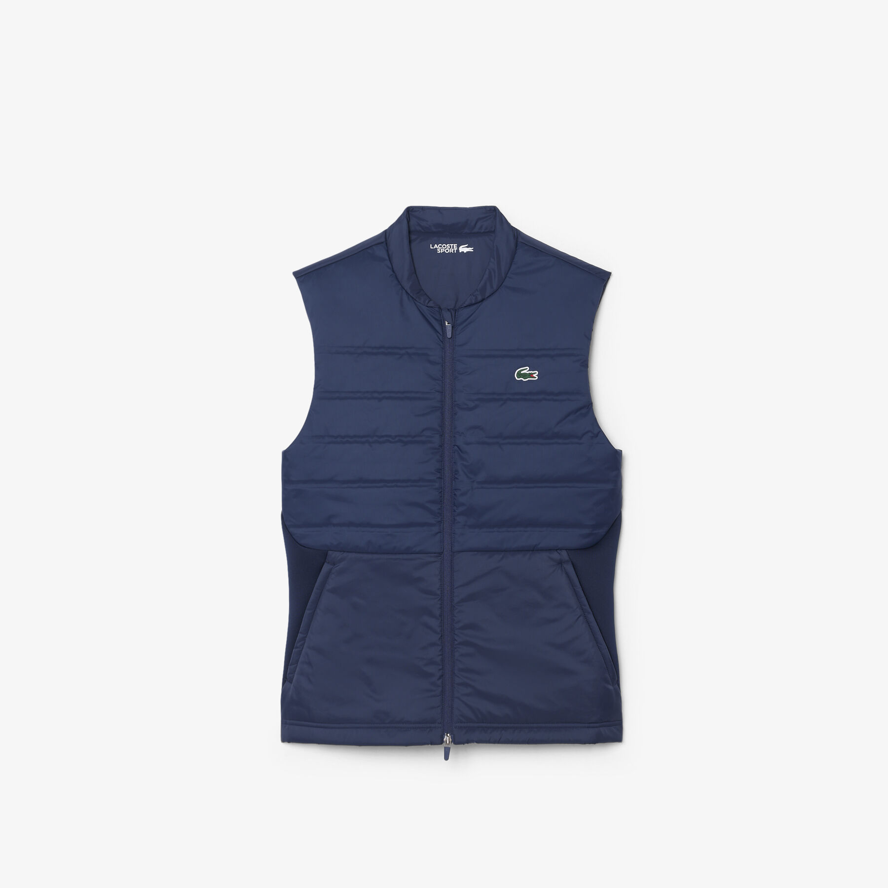 lacoste sport quilted vest
