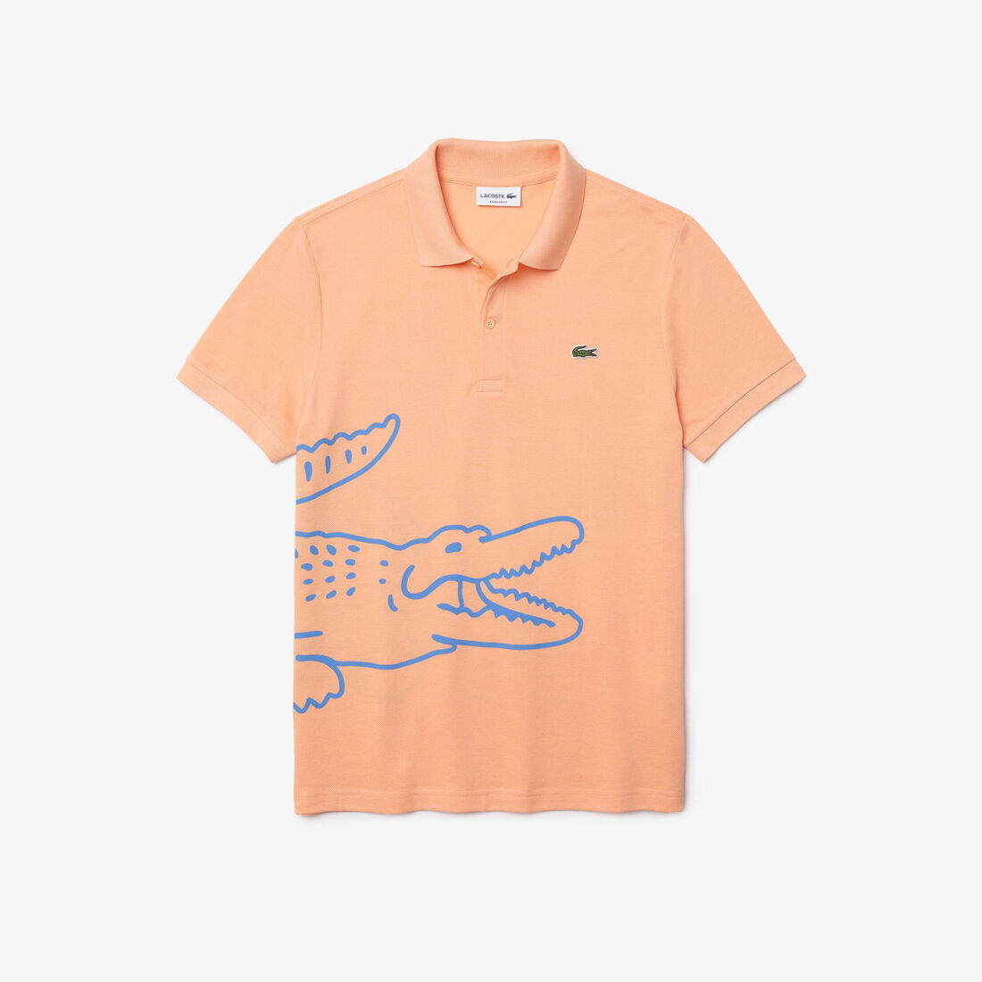 Men’s Lacoste Regular Fit Crocodile Print Cotton Piqué Polo Men’s Lacoste Regular Fit Crocodile Print Cotton Piqué Polo
