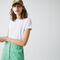 women s lacoste live crew neck monogram patterned t shirt