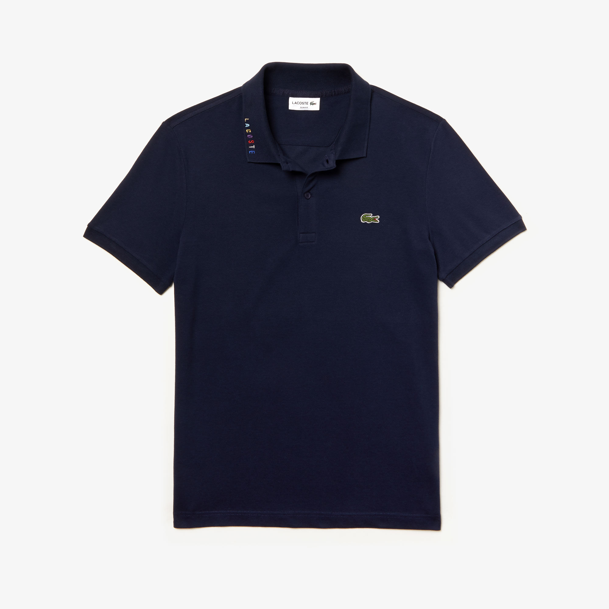 قميص بولو للرجال من بيكيه المرن ذو قصة ضيقة وكلمة Lacoste المميزة بألوان متعددة قميص بولو للرجال من بيكيه المرن ذو قصة ضيقة وكلمة Lacoste المميزة بألوان متعددة