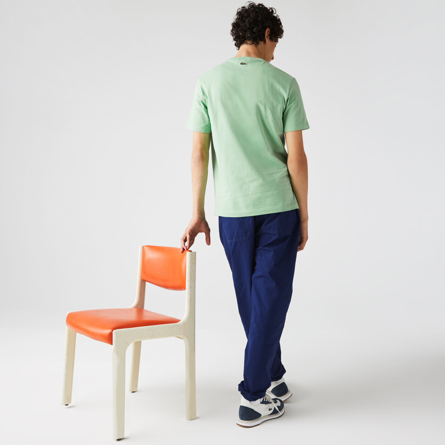 Men&rsquo;s Crew Neck Print Lettering Cotton T-shirt