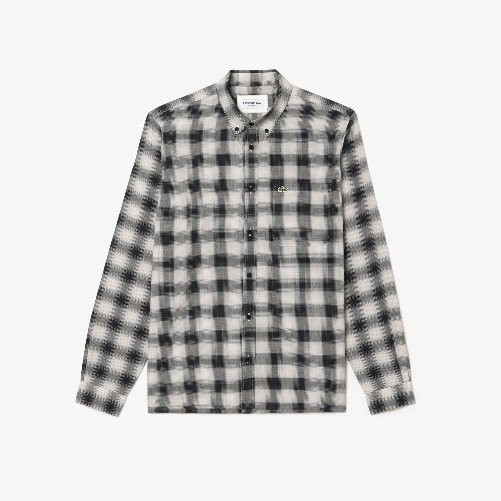 Cotton/Wool Blend Checked Flannel Shirt Cotton/Wool Blend Checked Flannel Shirt