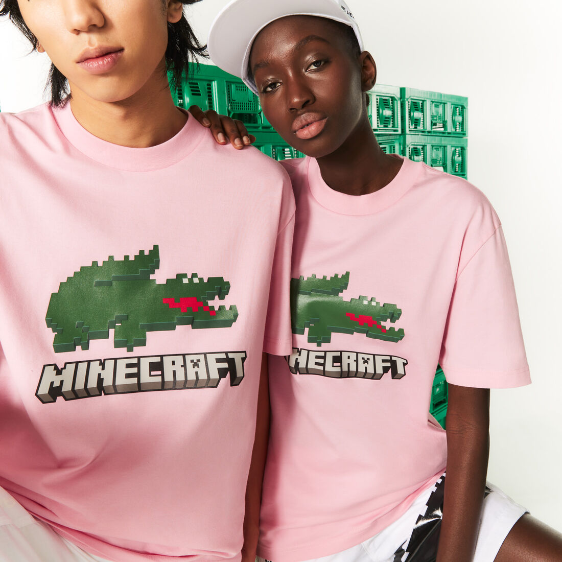 Unisex Lacoste x Minecraft Print Organic Cotton T-Shirt Unisex Lacoste x Minecraft Print Organic Cotton T-Shirt