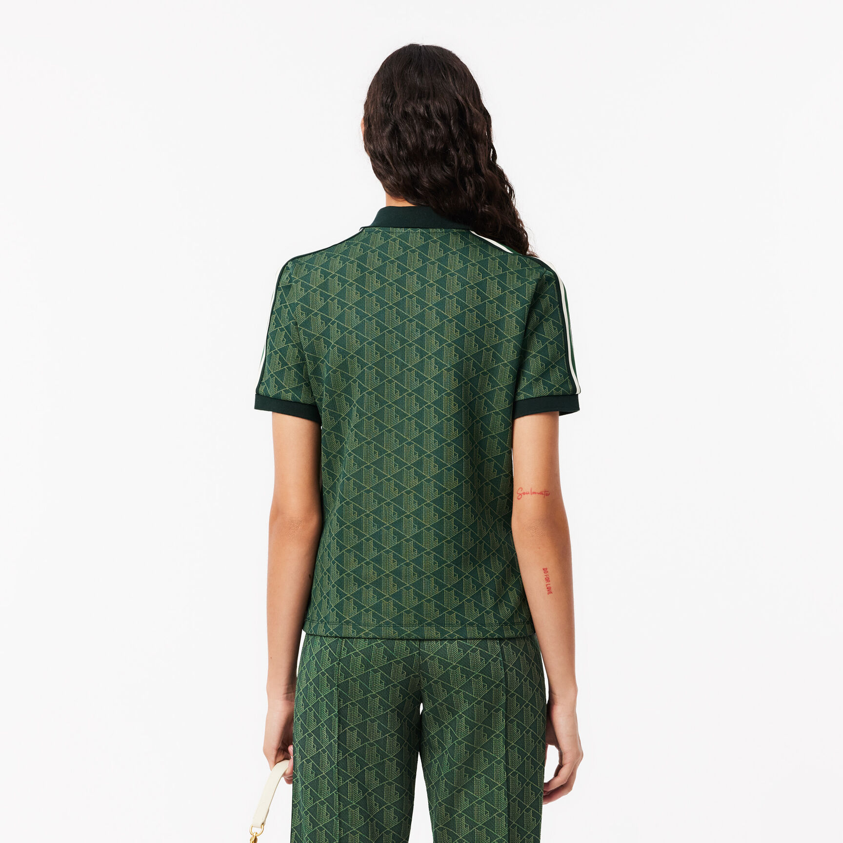 Slim Fit Monogram Jacquard Polo Shirt