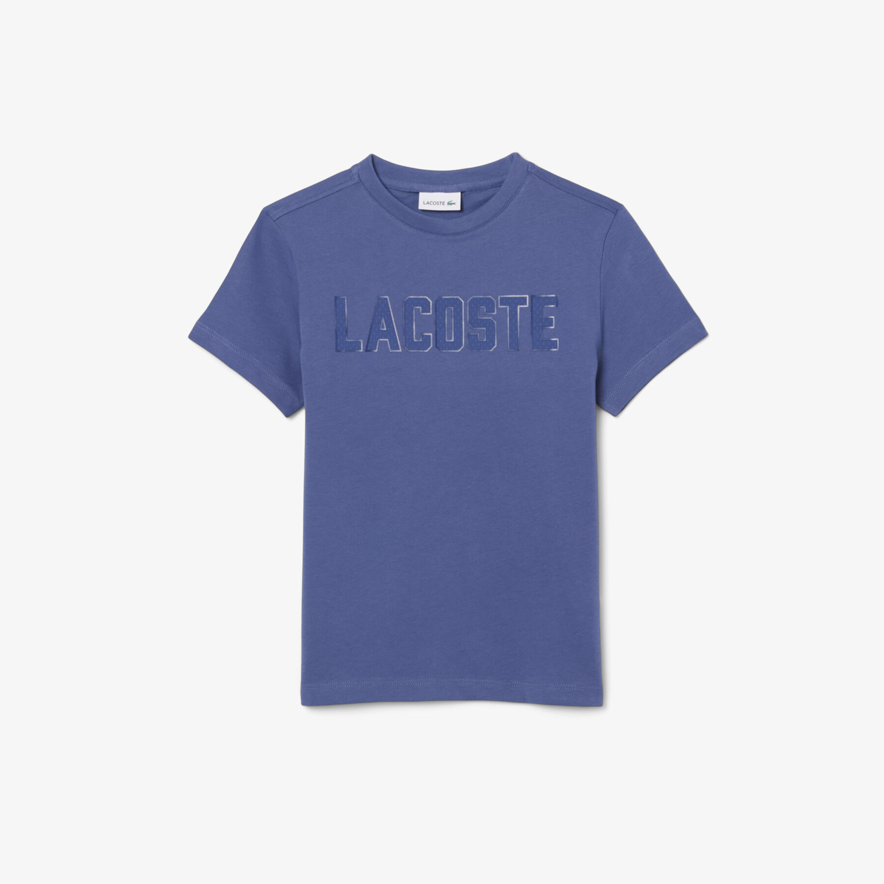 lacoste print cotton t shirt