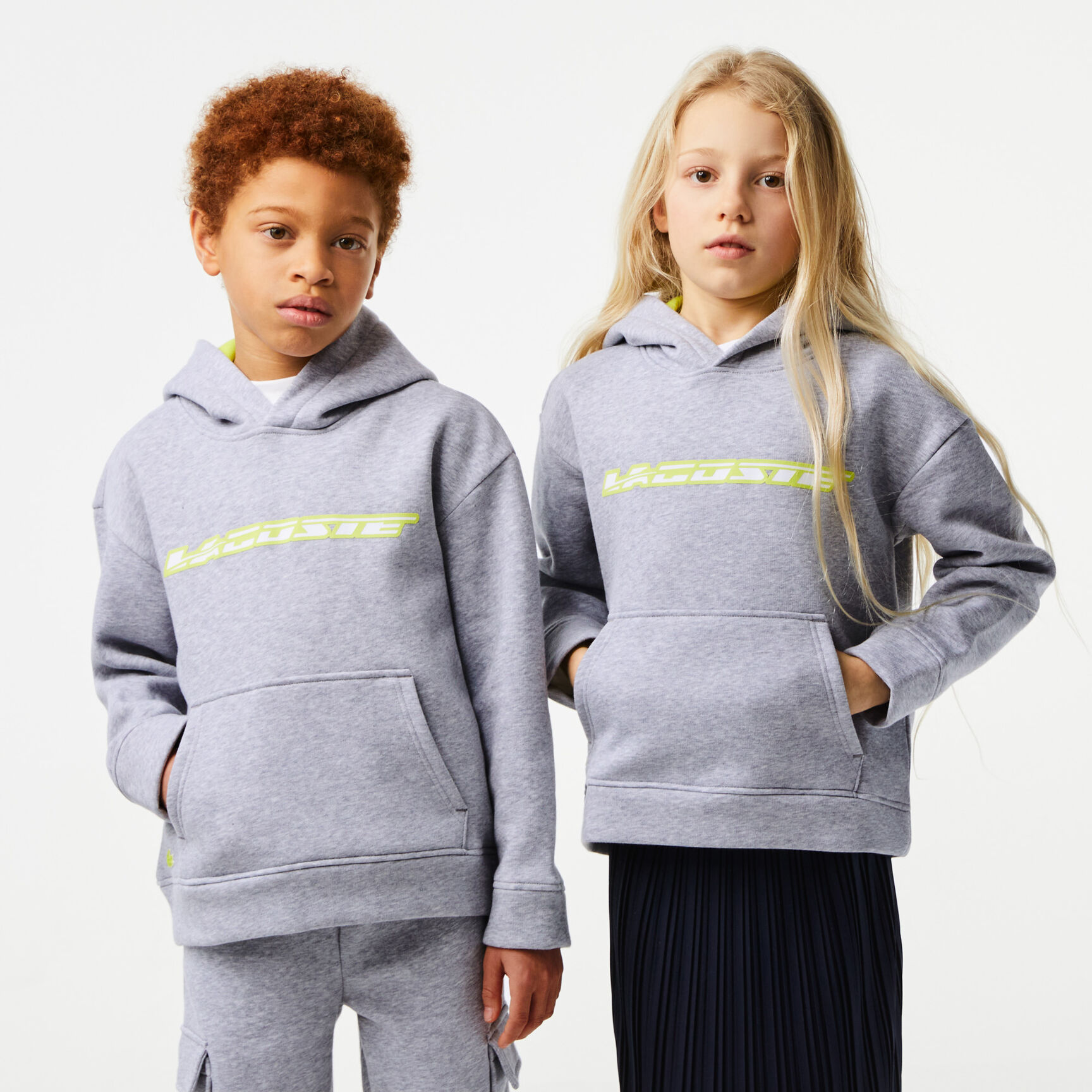 Kids’ Lacoste Hoodie with Contrast Branding Kids’ Lacoste Hoodie with Contrast Branding