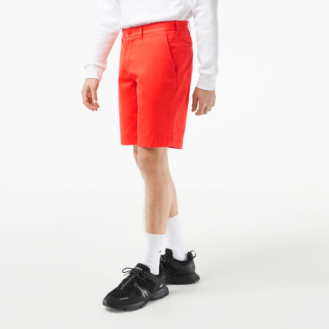 Men's Slim Fit Stretch Cotton Bermuda Shorts Men's Slim Fit Stretch Cotton Bermuda Shorts