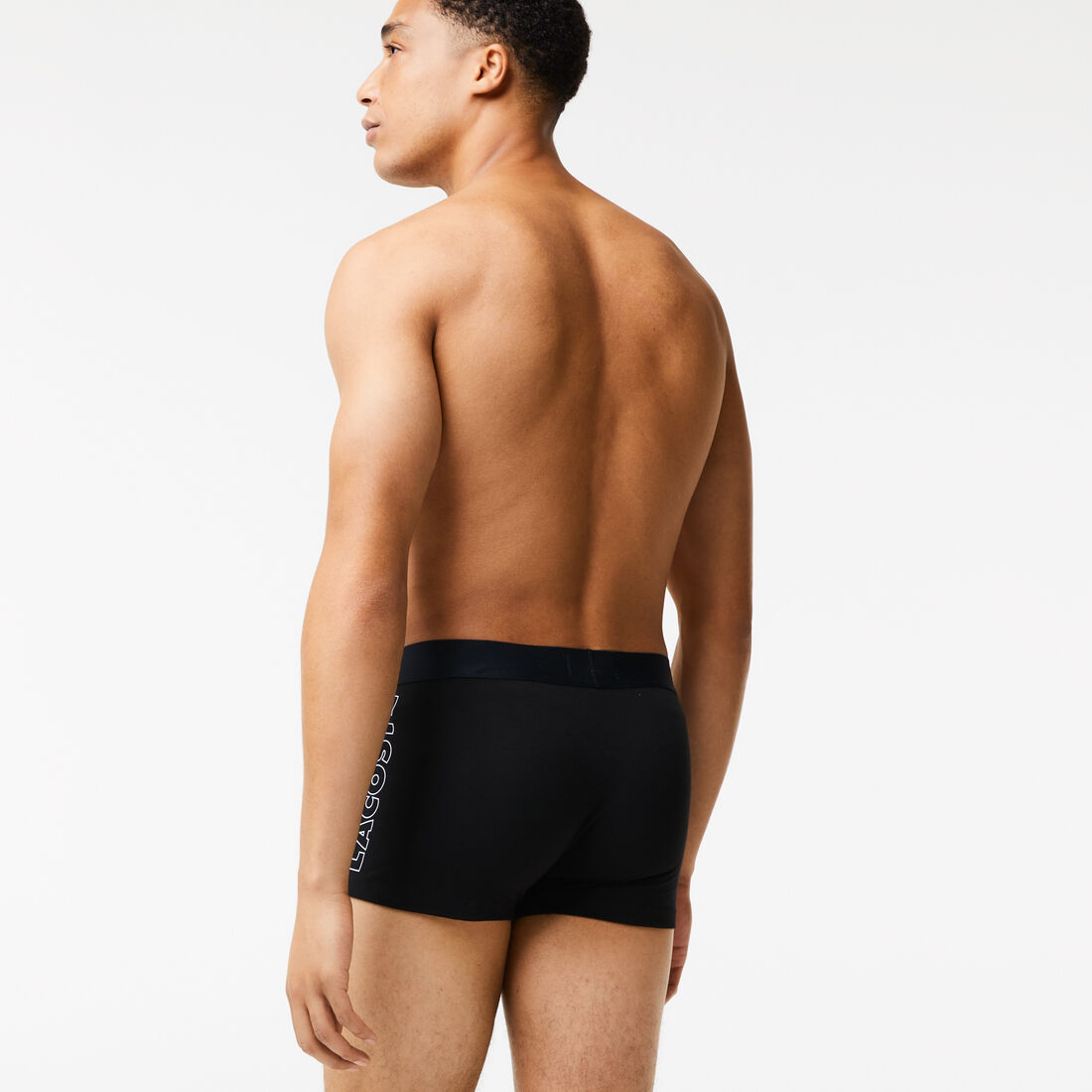 طقم بوكسر لاكوست بطبعة شعار التمساح للرجال، 3 قطع طقم بوكسر لاكوست بطبعة شعار التمساح للرجال، 3 قطع