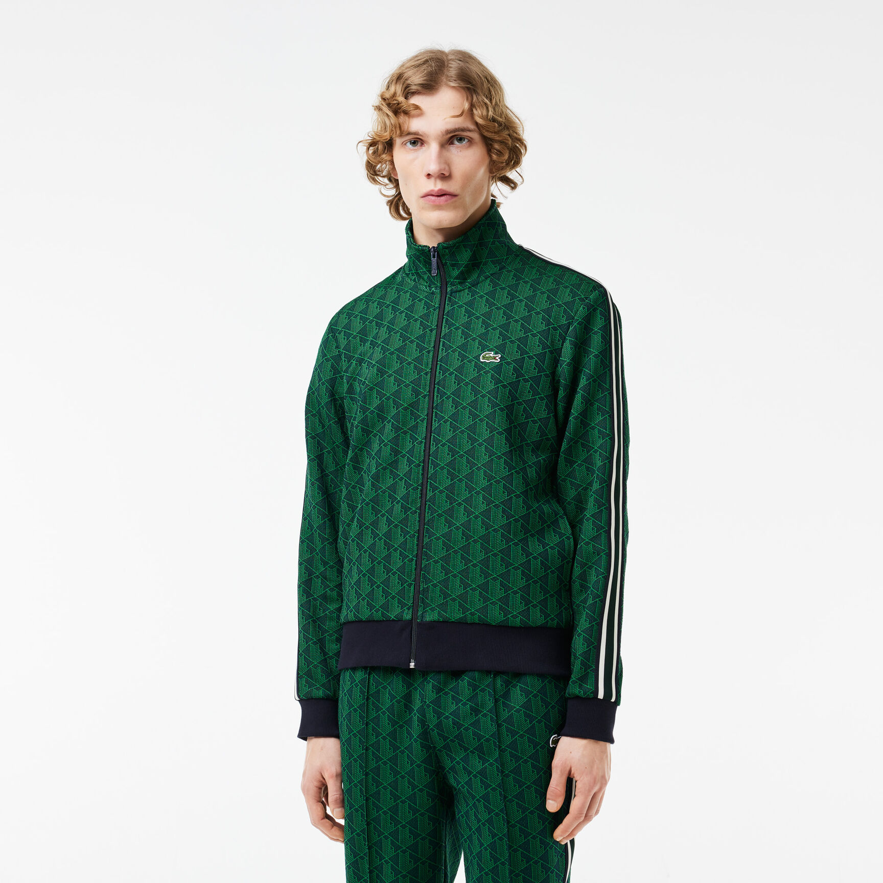 Paris Zip-Up Jacquard Track Jacket