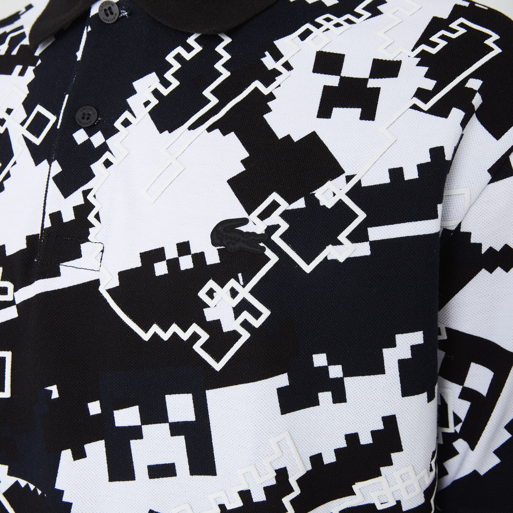 Men's Lacoste x Minecraft Print Organic Cotton Polo Shirt Men's Lacoste x Minecraft Print Organic Cotton Polo Shirt