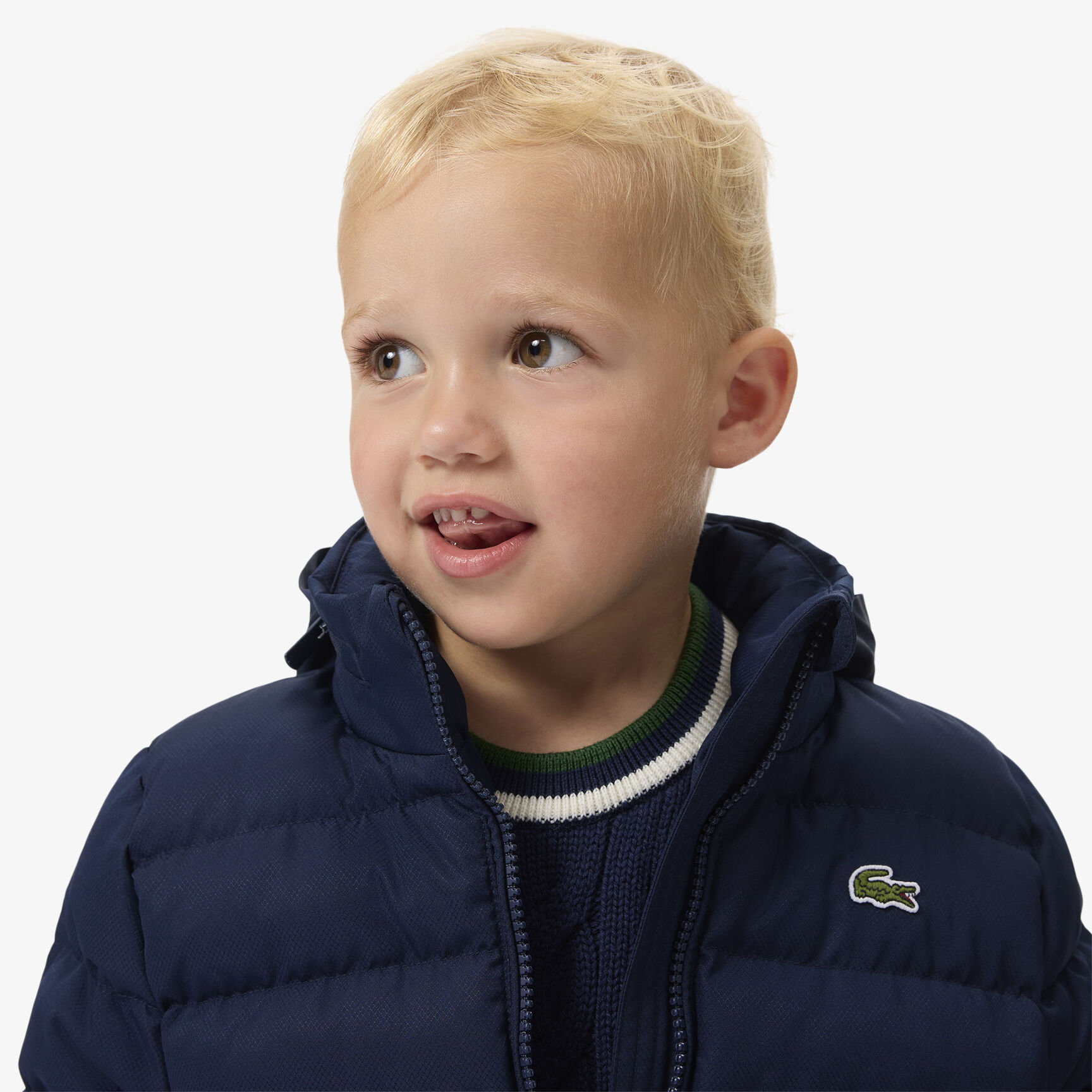 هودي منتفخ من التفتا بنمط ألماسي مع قبعة