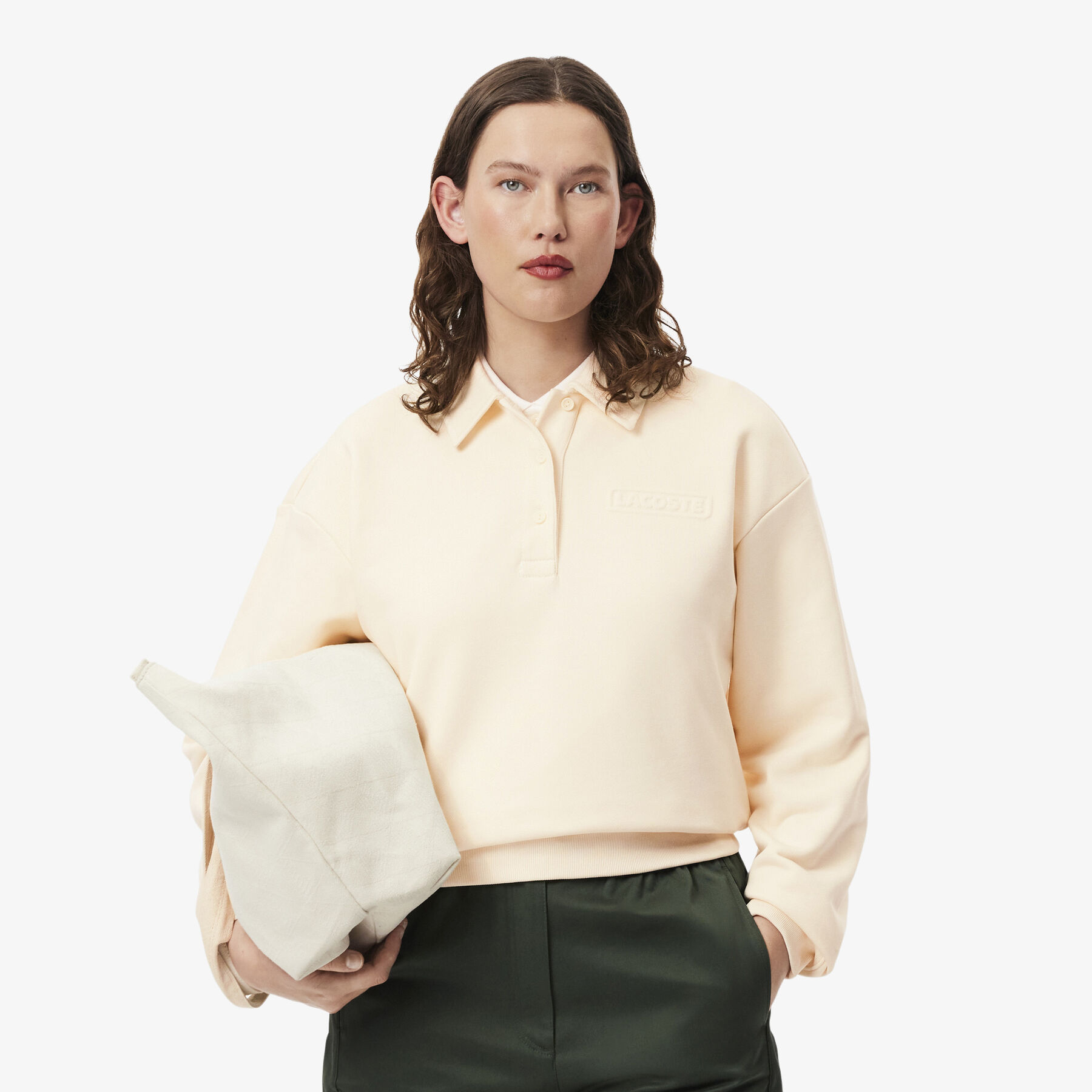 Polo Collar Sweatshirt