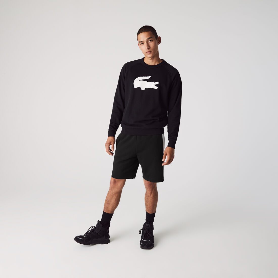 شورت صوف مع شريط بلون مغاير مجموعة Lacoste SPORT للرجال