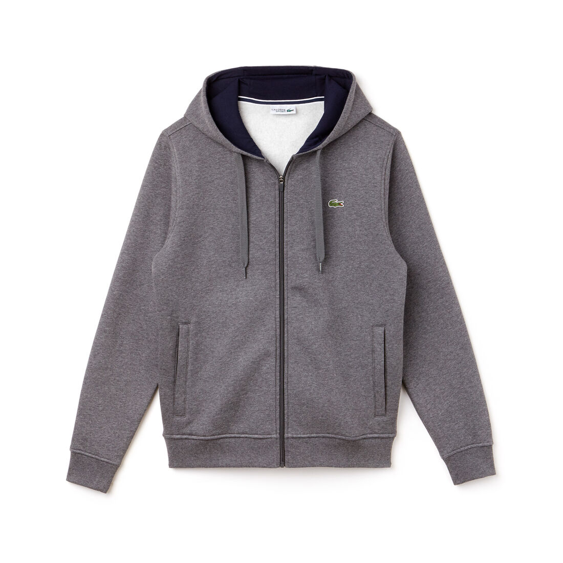 Men's Lacoste SPORT Tennis hooded zippered sweatshirt in fleece Men's Lacoste SPORT Tennis hooded zippered sweatshirt in fleece