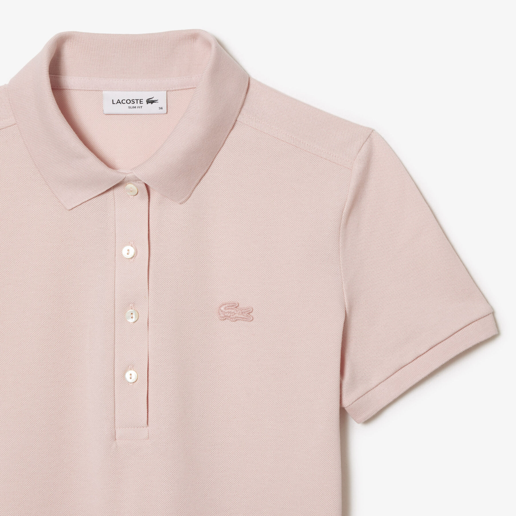 Slim Fit Stretch Petit Pique Polo Dress